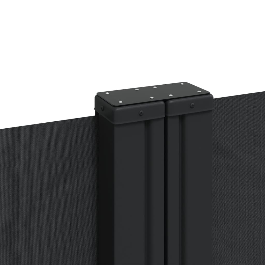 Retractable Side Awning Black 160 x 1000 cm