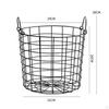 Iron Storage Basket 8.27inch X 7.87inch Laundry Hamper Container Multifunctional Bins