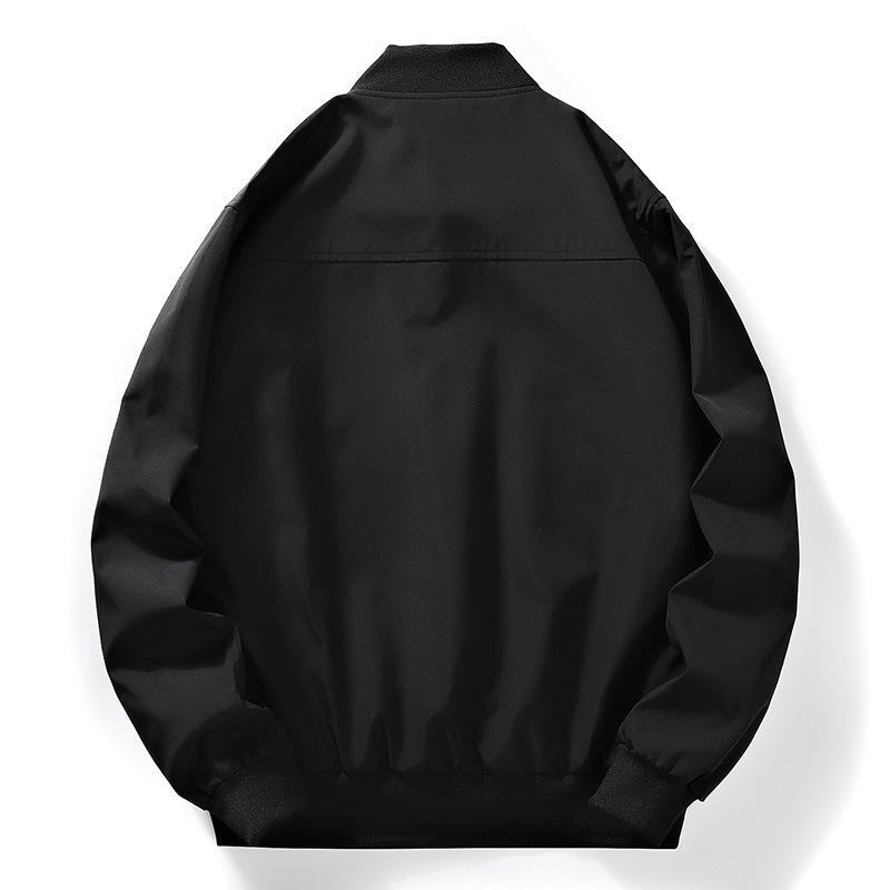 Nová pánská bunda velkých rozměrů na jaro a podzim, trendy všestranné oblečení, volný pracovní ležérní zateplený kabát