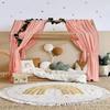 Bed Canopy for Girls Boys Bedroom Decor Cotton Bed Scarf Drape Decorative Soft Mosquito Net for Nursery Children's Room Decoration