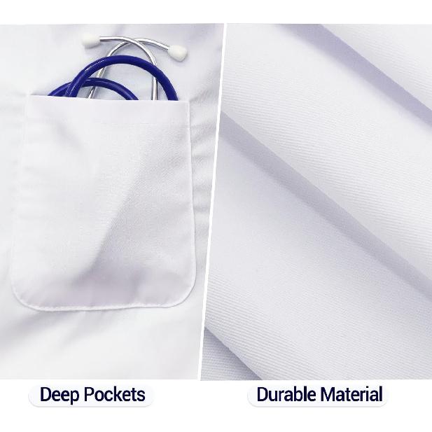 Lab Coat for Kids - White Doctor Coat with Stethoscope Toys Kids Vet Coat, Doctor Dress Up Costume for Toddler Boys Girl