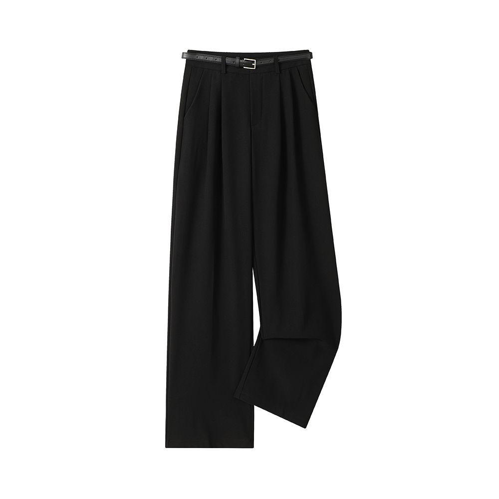 

Women s High-Waisted Straight-Leg Drape Suit Pants - Slimming, Lightweight Spring/Summer Casual Wear 2XL for 133-145 lbs