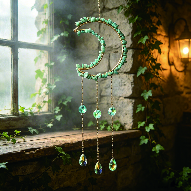 Natürlicher 7-Chakra Lebensbaum Edelstein Heilung Rohe Kristallsteine Wand Fenster Auto Hängendes Ornament für Yoga