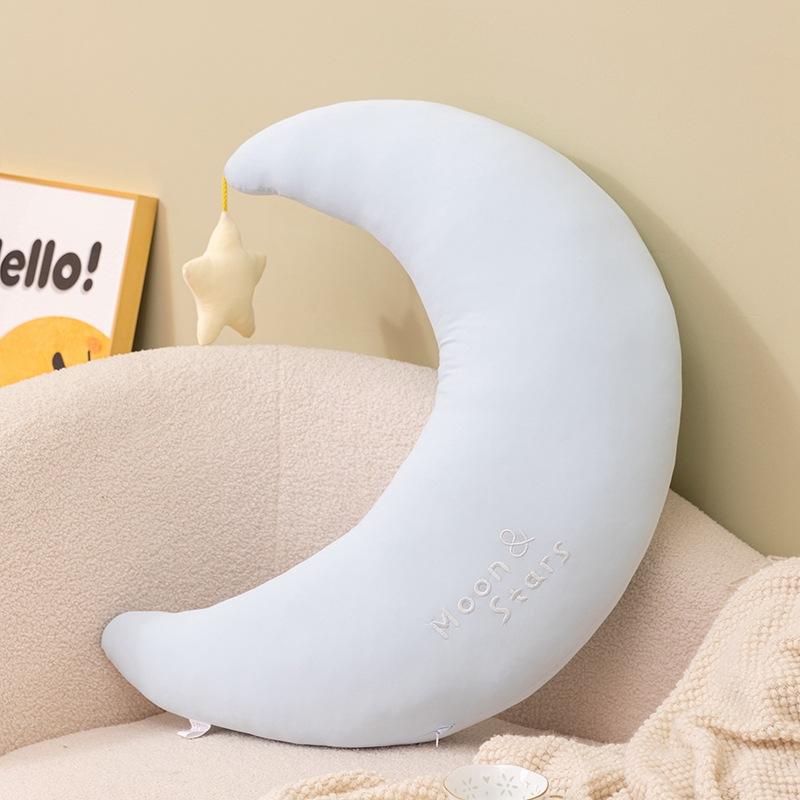 Girl Heart Ice Silk Star Moon Throw Pillow Plush Toy Home Sofa Pillow Cushion Girl Soothing Doll
