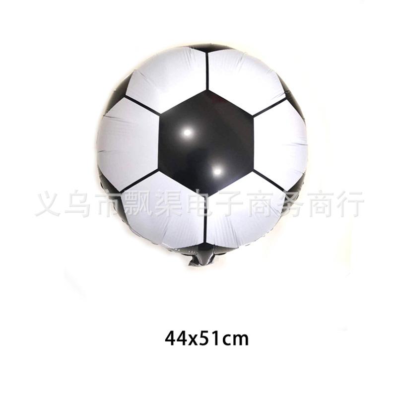 Football Birthday Balloon Theme Decoration Set, Football Flag Birthday Banner Party Background Green Balloon Chain