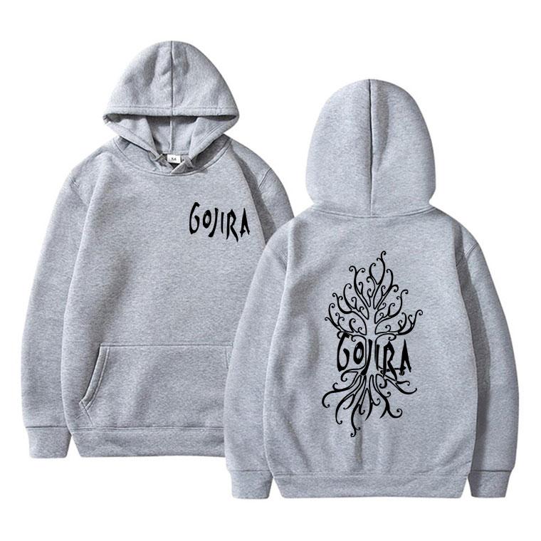 French Metal Band Gojira The Link Alive Music Album Cover Double Sided Print Hoodie Men Women Fashion Oversized Pullover Hoodies