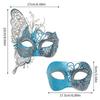 2Pcs Glittering Metal Butterfly Face Mask Fashionable Costume Accessory Halloween And Costume Face Covering For Adults