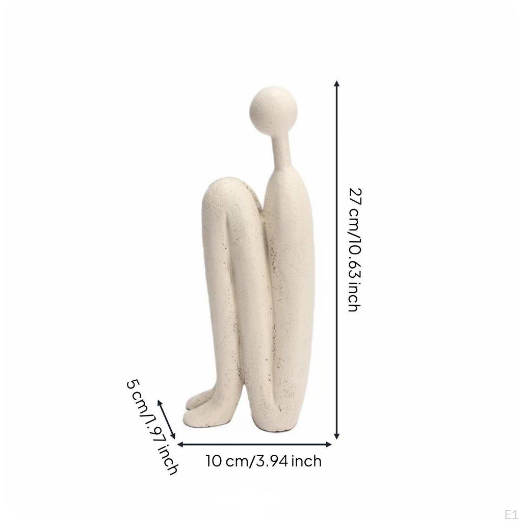 Abstract Human Statue Artistic Minimalist Table Figurine Shelf Display Modern Sculpture for Living