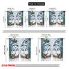 2pcs,2D plane printing Curtains Roller Blinds Cute Snowmen Christmas Scene (3) Polyester (without rod) Festive Use for Living