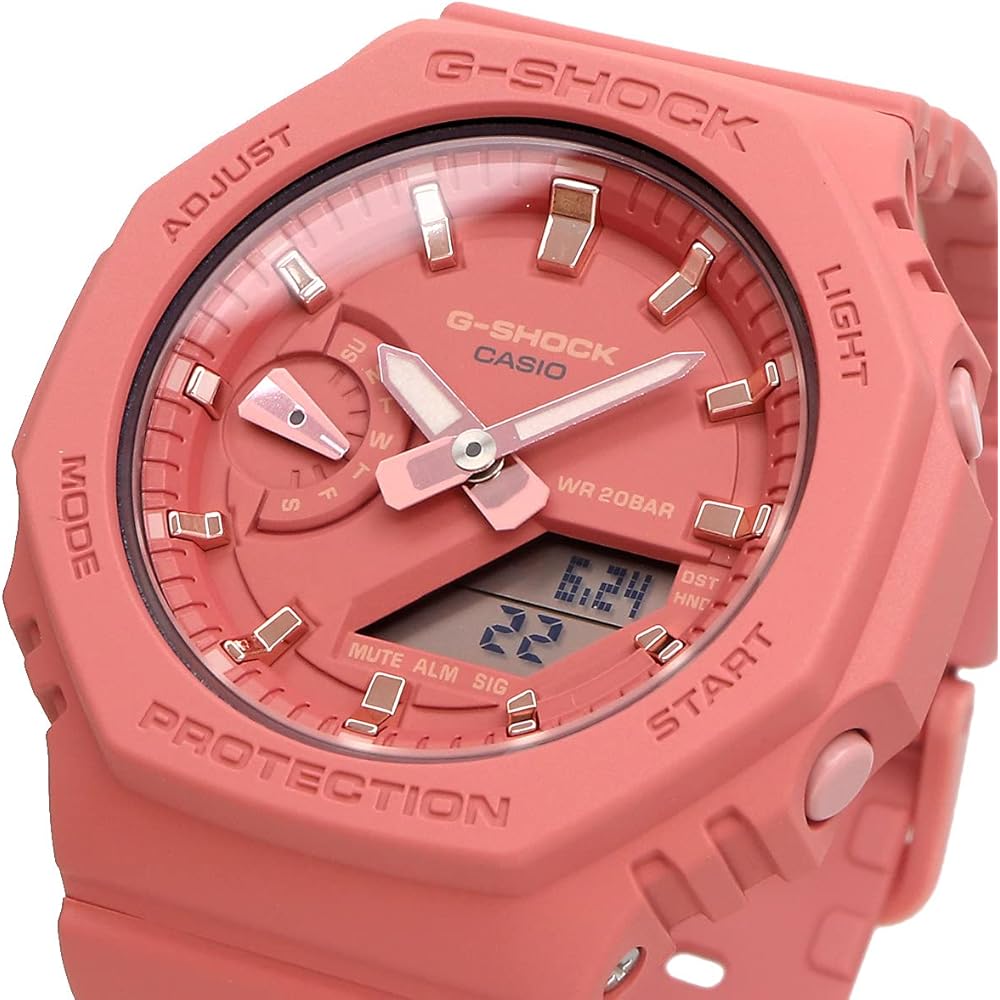 Casio G-Shock GMA-S2100-4A2 Octagon Design Matte Salmon Pink Watch Unisex