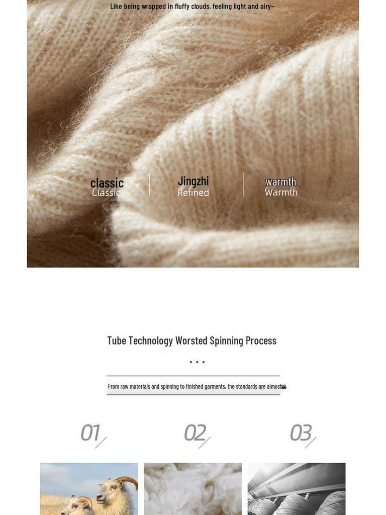 Unisex Cashmere Neck Warmer: Cold-Proof, Knitted Pullover Dickey for Autumn and Winter