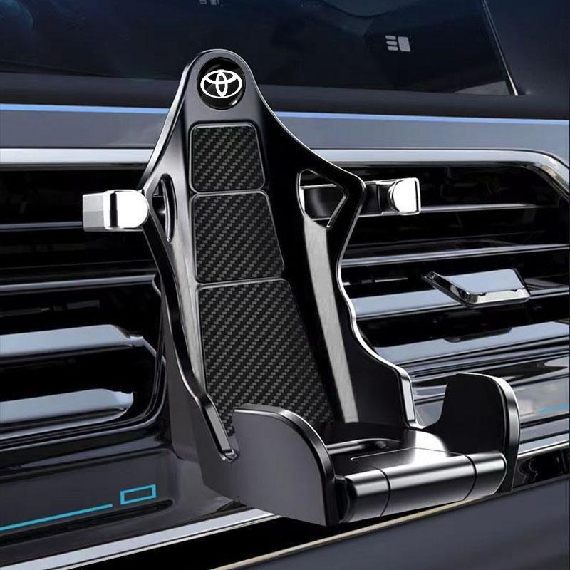 Car Phone Holder Racing Seat Design Mount Stand Suction Cup Smartphone Mobile for Toyota Corolla Prius Yaris Hilux CHR Camry Auris Camry Prius Prado