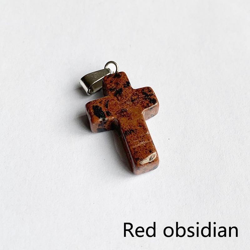 Creative Lapis Lazuli Cross Pendant For Women