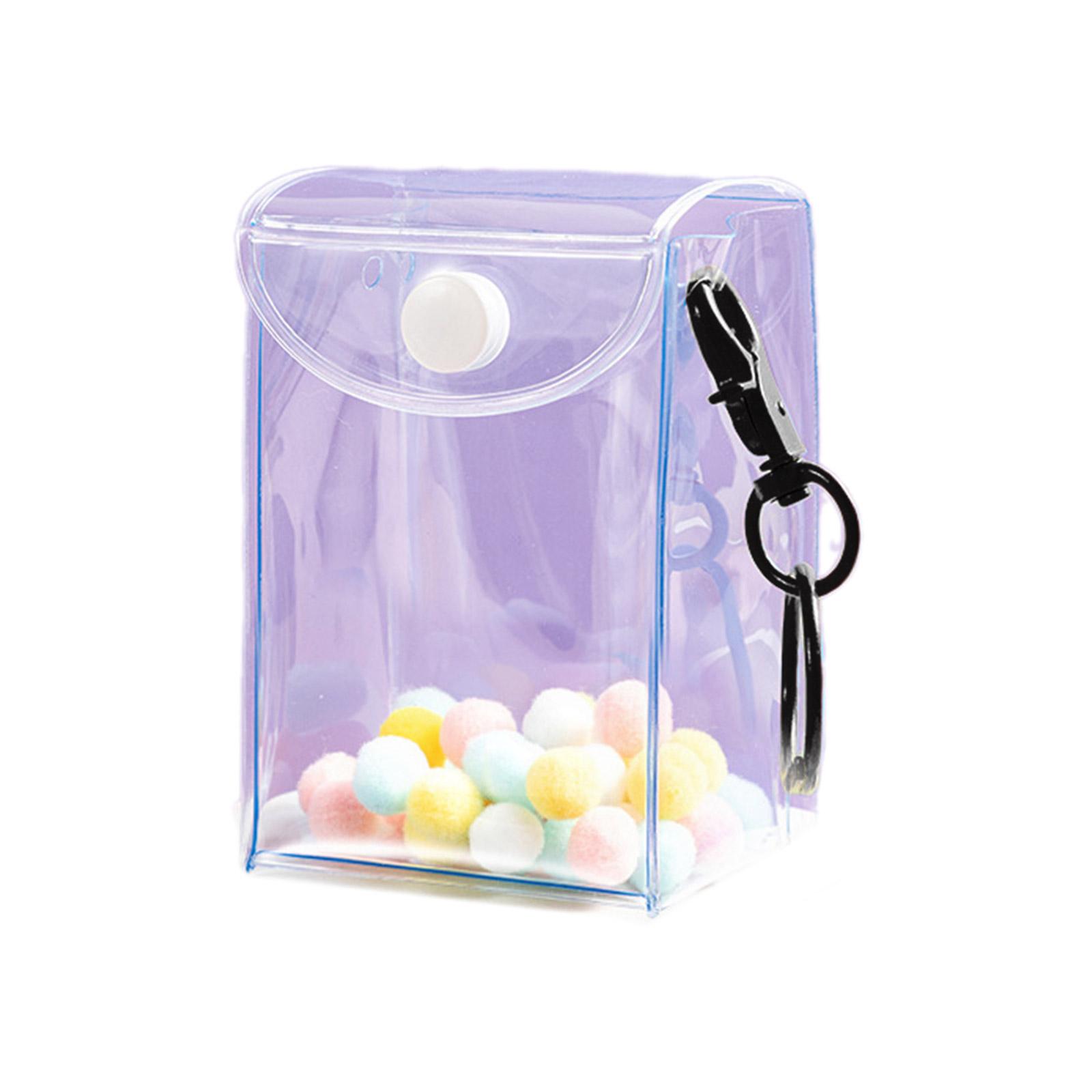 

Мини прозрачный ПВХ брелок сумка кукольный витрина модный брелок из ПВХ материал подарок для любителей игрушек и модниц чёрный