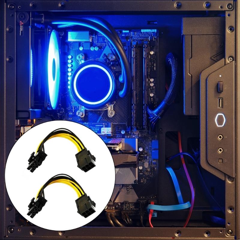 GPU Splitter Cable 6 Pin Female To 8 Pin Male Power Adapter Splitter Power Extension Cable for GPU Graphics Card