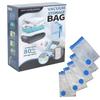 Set of 8 Vacuum Storage Bags for Clothes with Pump, Available Sizes 50x70/60x80/80x100cm, Space Saving, Leak-Proof, Transparent