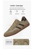 Men's Korean Style Low-Top Genuine Leather Canvas Board Shoes: Casual Flat Bottom Sports Shoes for Spring & Autumn