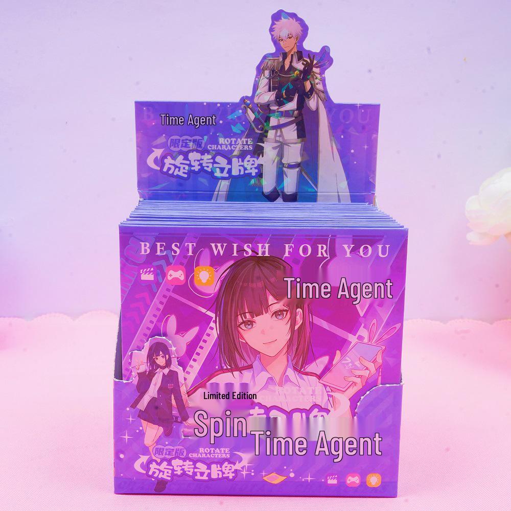 Tian Guan Ci Fu Rotating Cartoon Standee: Cute Anime Desktop Ornament & Toy