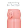 Thermos Insulated Vacuum Bottle 0.5L Coral Easy Clean Detachable Spout Lightweight One-Touch Open Stainless Heat Retention Cold JNL-505 CRL
