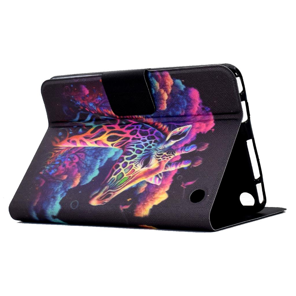 A2 Für Amazon Fire HD 10 (2023) Hülle Muster Bedrucktes PU-Leder Tablet-Hülle mit Kartenfächern