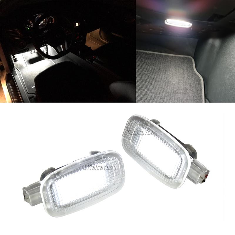 2PCS Car LED Courtesy Door Light, Luggage Trunk Light For Merceds-Benz W164 X164 W204 W207 W212 W221 W245 R230 Mirror Lamp Light