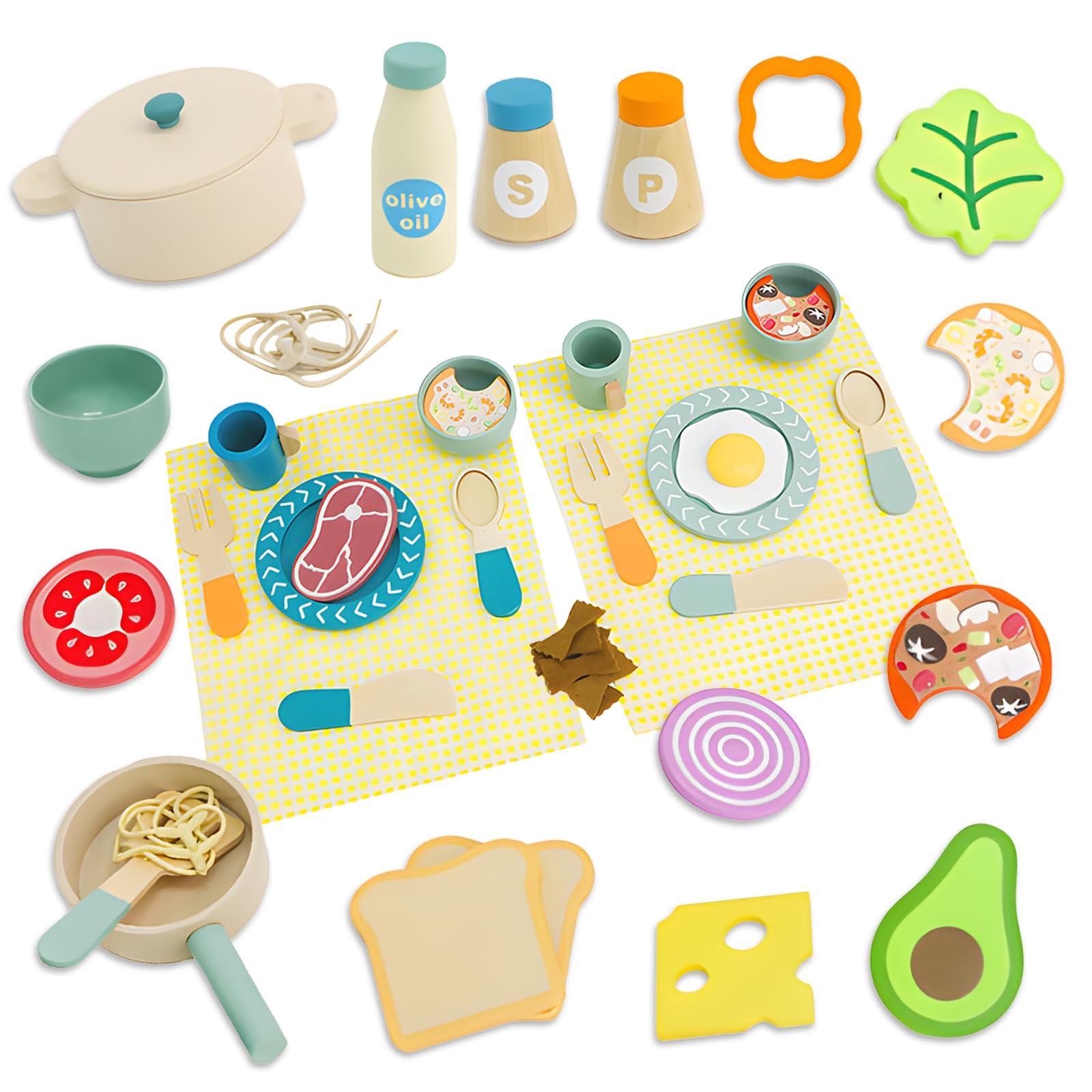 

Набор для сюжетно-ролевой игры Opard из 36 предметов, деревянная кухня, игрушки, детская кухня, сюжетно-ролевая игра, сделай сам, еда, посуда, кастрюли, сюжетно-ролевая игра, сюжетно-ролевая кухня,