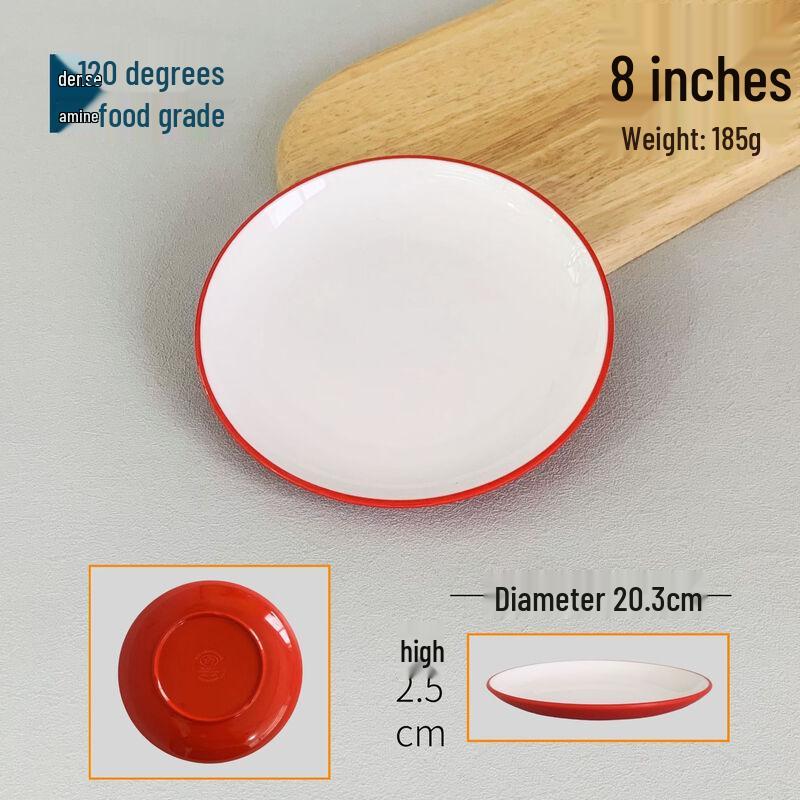 777 Two-Tone Melamine Shallow Serving Plates