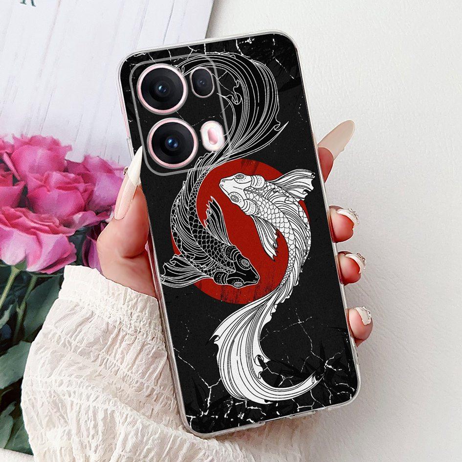 For OPPO Reno13 Pro 5G Case CPH2697 Fashion Flower Butterfly Soft Silicone Phone Cover For OPPO Reno 13 CPH2689 Reno13Pro Bumper
