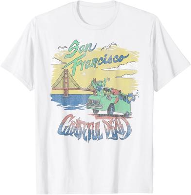 T-shirt Bandiera dei Grateful Dead San Francisco Bears in un Furgone