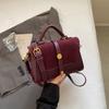 Suede Fabric Handbag with Adjustable Strap Golden-Te Hardware and Flap Closure - Trendy Commuting Hobo Crossbody Bag for Women