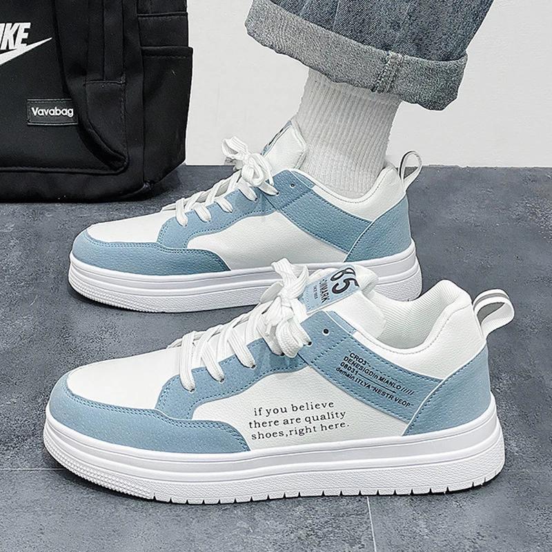 Casual Shoes for Men Fashion Leather Men Non-slip Wear-resistant Sneakers Comfortable Running Sports Man Shoes Zapatos De Hombre