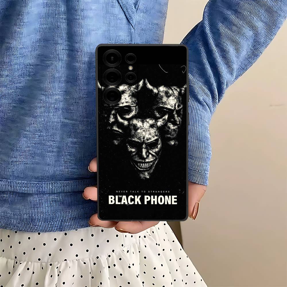 Horror Movie The B-Black P-Phone Phone Case For Samsung S 24 Fe 25 Ultra Plus 20 Lite 21 30 22 23 24 22 Ultra 5G Fundas