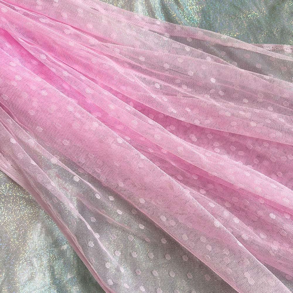 Polka Dot Tulle Mesh Fabric 100x150cm Jacquard Net Cloth for DIY Apparel Women Dress Prom Skirt Handmade Craft Sewing Materials