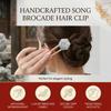 Song Brocade Hair Clip Hand-made Chinese Style Hair Accessories For Hanfu