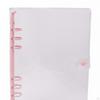 3 Pieces Binder Planner Cover PVC Transparent Notebook Protector Refillable Loose Folder Organizer