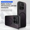 KEYSION Magnetic Phone Case for Xiaomi 17T Pro 5G Silicone+PC Matte Translucent Black Shockproof Cover for Xiaomi 17T 17T Pro