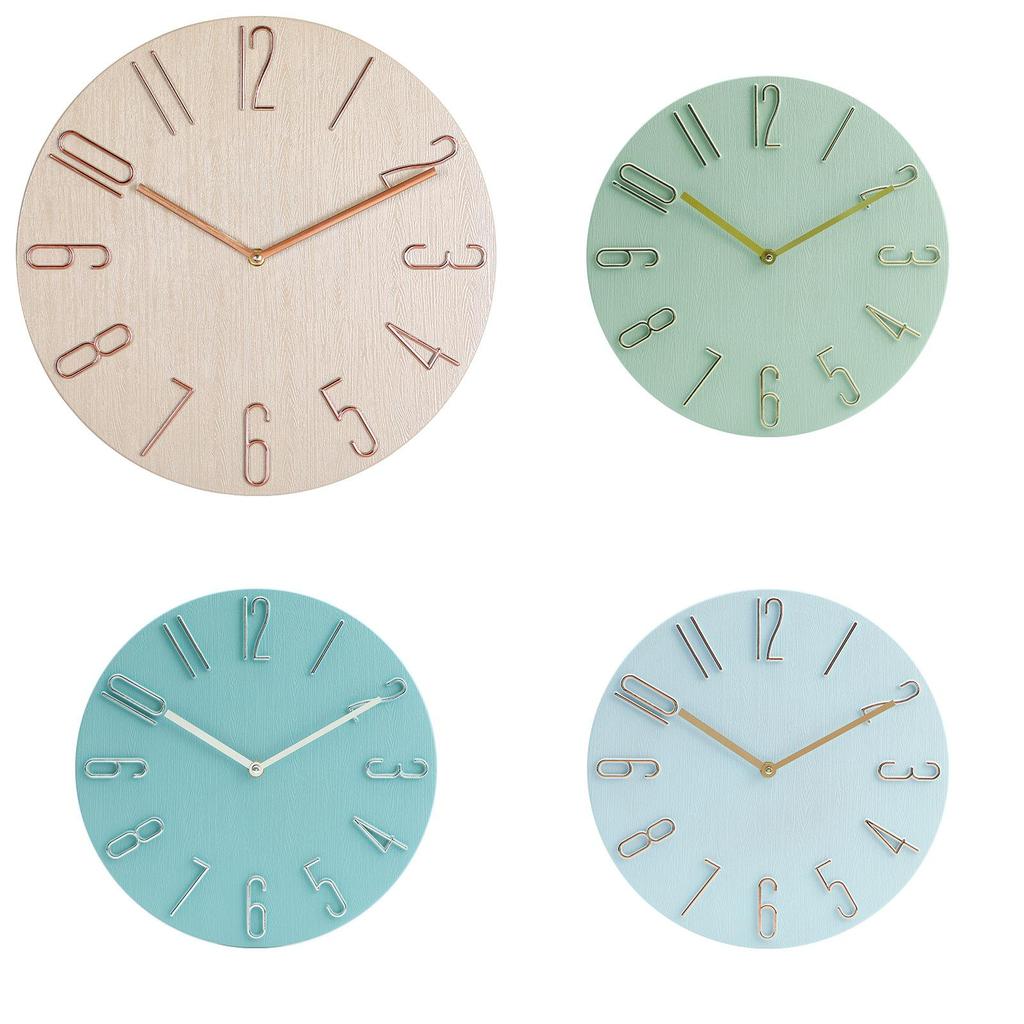 Modern Wall Clock With Silent Sweep Motion For Living Room Decor