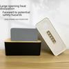 "Wood Grain Multi-Function Desktop Cable Organizer Box"