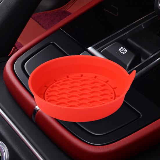 2 buc. sticle rotunde de apă din silicon Suport pentru pahare, culoare solidă, anti-alunecare, rezistentă la auz, covoraș pentru pahare din silicon Accesorii pentru interiorul mașinii