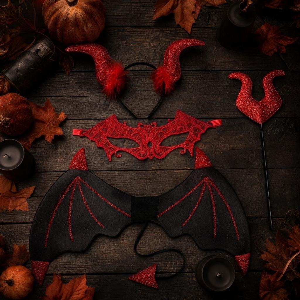 Halloween Devil Headband with for Kids and Adults - 2 Colors - Party Costume Accessory