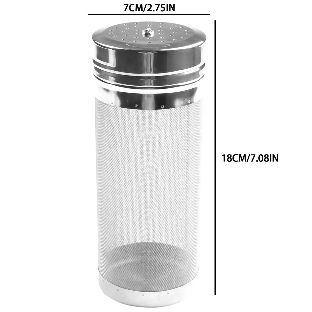 Beer Brewing Hopper 7*29cm/7*18cm Brewing Hopper Strainer 304 Stainless Steel 300 Micrometer Mesh Beer Brewing Accessories