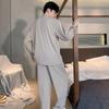 Men's Plus Size Long Sleeve Pajama Set: Casual Autumn/Winter Homewear