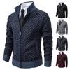 Xiyin Exklusiver Herren-Strickcardigan mit Stehkragen - Trendige Herbst/Winter Koreanischer Stil Pulloverjacke