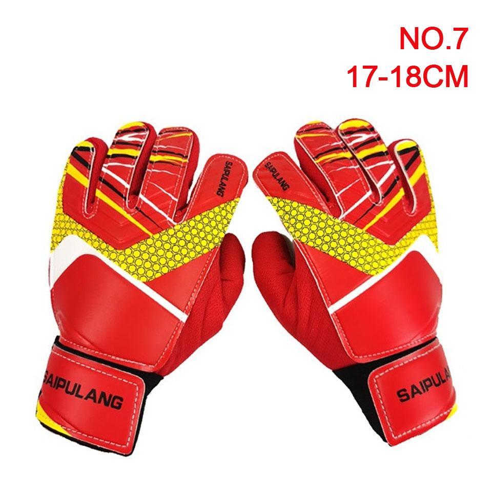 Loogdeel Professionelle Fußball Trainings Torwarthandschuhe Kind Erwachsener Tor Verdickte Latex Fußballhandschuhe Hand Fingerschutz