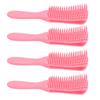 4 stücke 8 Reihe Detangler Pinsel Massieren Hohl Einstellbare Breite Feine Zahn Entwirren Kamm