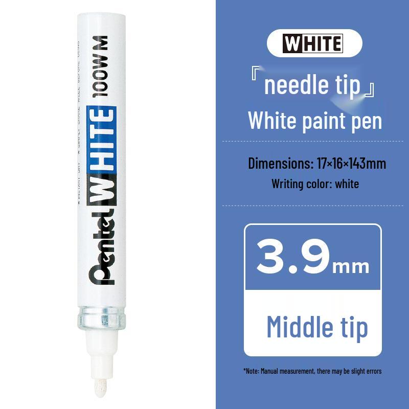 Pentel Industrial Oil-Based White Paint Marker for Tire & Tile