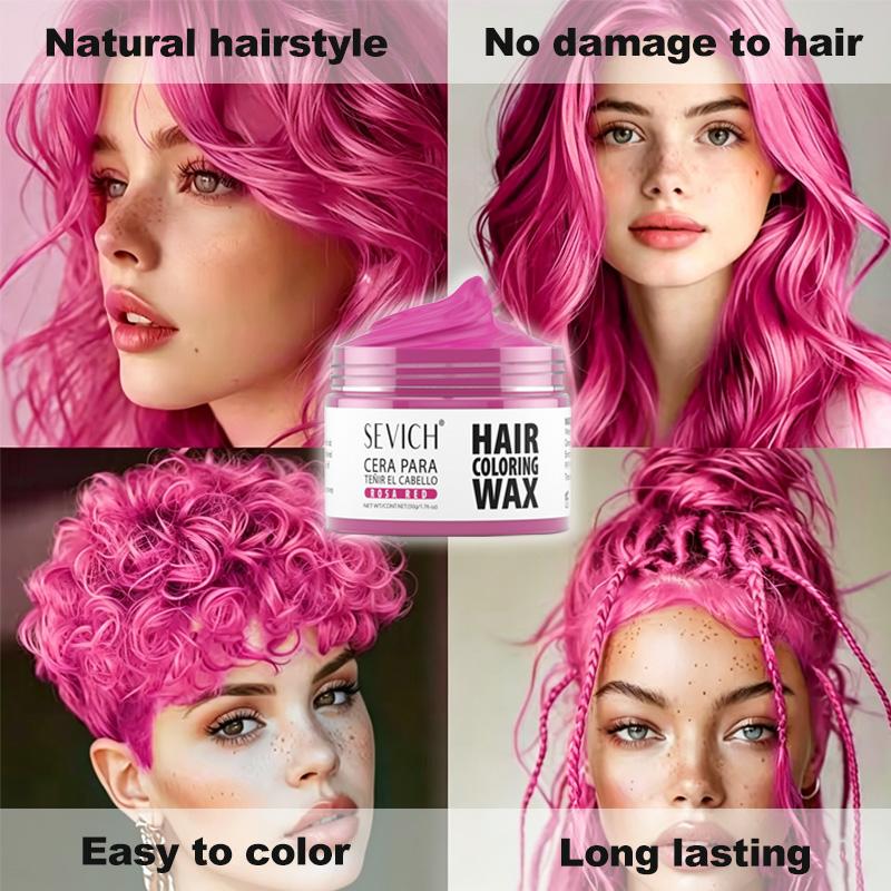13 Kleuren Haarkleur Wax 50g SEVICH DIY Haar Geverfde Modder Gemakkelijk Uitwasbare Verf voor Wenkbrauw Baard Kleuring Tijdelijke Haarkleur Crème
