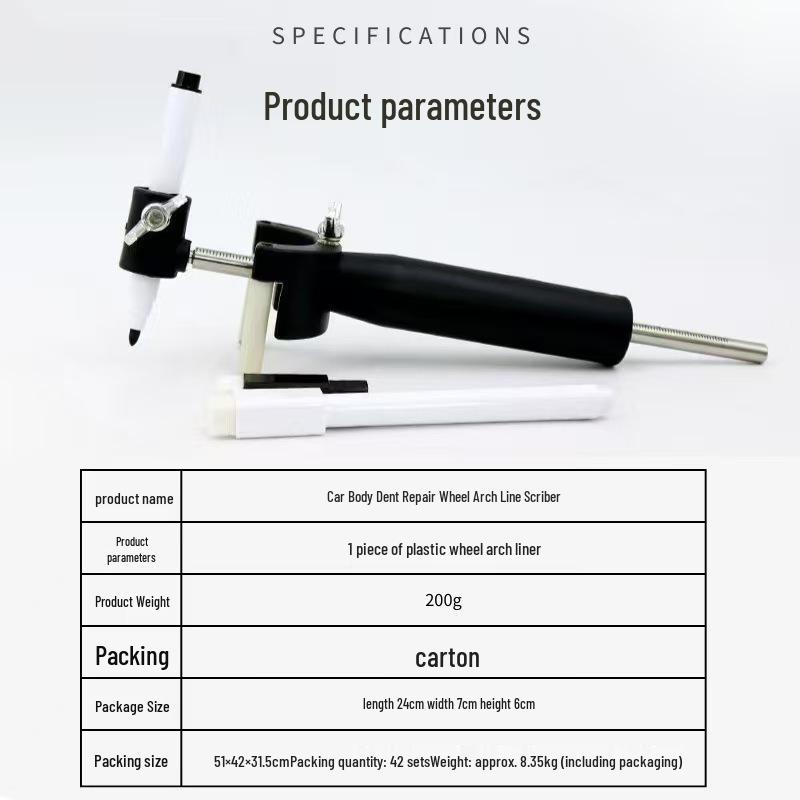 Car Panel Dent Repair & Paint Scribing Tool for Arch Crease Lines