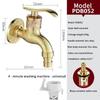 Antique European Style Wall-mounted Washing Machine Faucet Single Cold Water Valve Taps Mop Pool Faucet Accessories