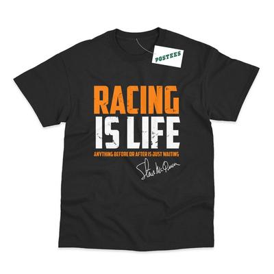 T-shirt Imprimé Racing Is Life Inspiré des 24 Heures du Mans